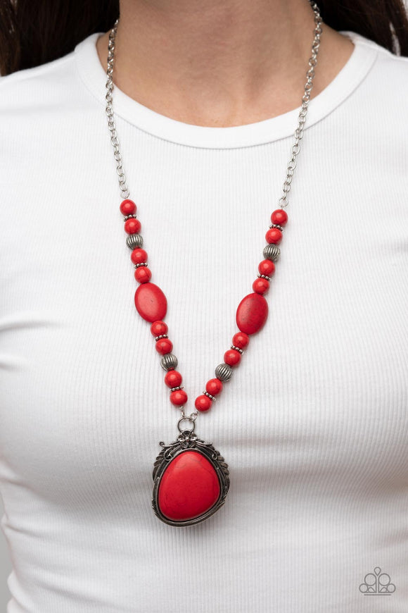 Southwest Paradise - Red Necklace – Paparazzi Accessories