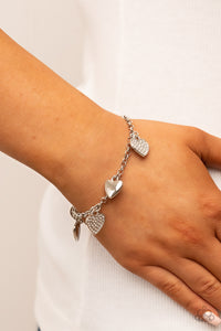Lusty Lockets - White Bracelet – Paparazzi Accessories