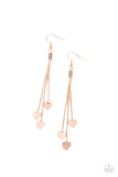 Higher Love - Rose Gold Earrings – Paparazzi Accessories