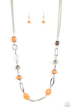 Barefoot Bohemian - Orange Necklace – Paparazzi Accessories