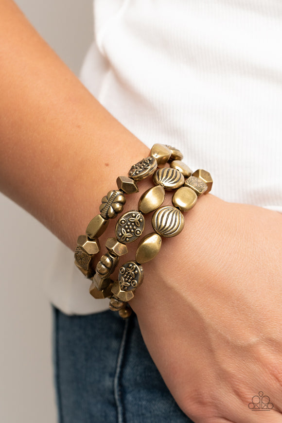 Charmingly Cottagecore - Brass Bracelet – Paparazzi Accessories