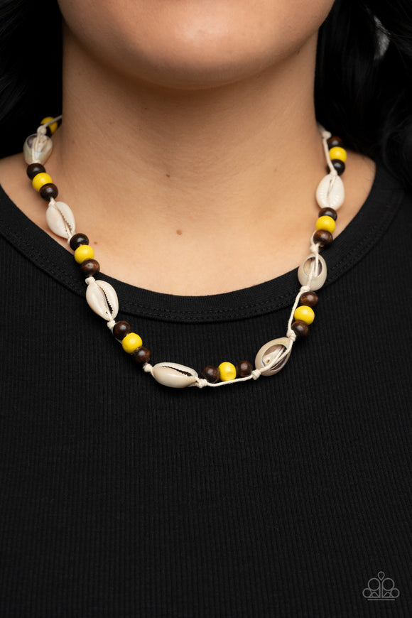 Bermuda Beachcomber - Yellow Necklace – Paparazzi Accessories