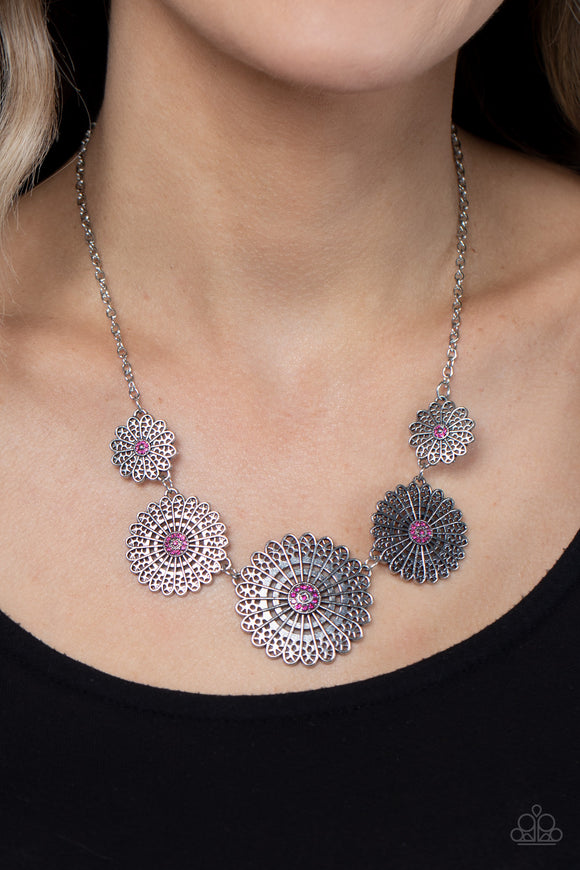 Marigold Meadows - Pink Necklace - Paparazzi Accessories