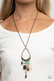 Listen to Your Soul - Brass Necklace - Paparazzi Accessories