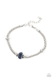 Downtown Decoupage - Blue Bracelet - Paparazzi Accessories