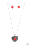 Wholeheartedly Whimsical - Red Necklace – Paparazzi Accessories