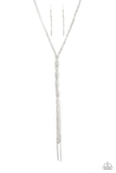 Impressively Icy - White Necklace - Paparazzi Accessories