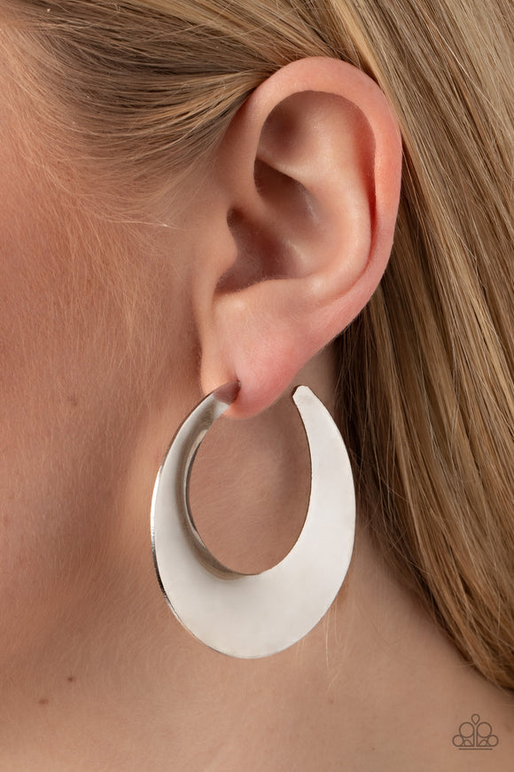Power Curves - Silver Earrings – Paparazzi Accessories