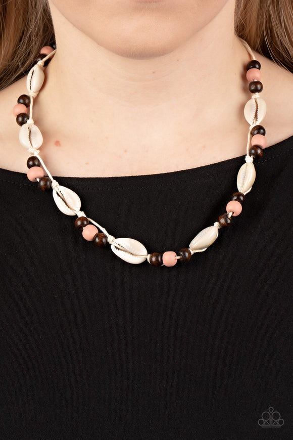 Bermuda Beachcomber - Pink Necklace – Paparazzi Accessories
