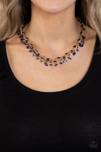 Canyon Voyage - Blue Necklace - Paparazzi Accessories