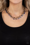 Canyon Voyage - Blue Necklace - Paparazzi Accessories