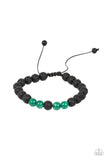 Alternative Rock - Green Bracelet - Paparazzi Accessories