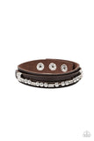 Easy on the Hardware - Brown Bracelet – Paparazzi Accessories