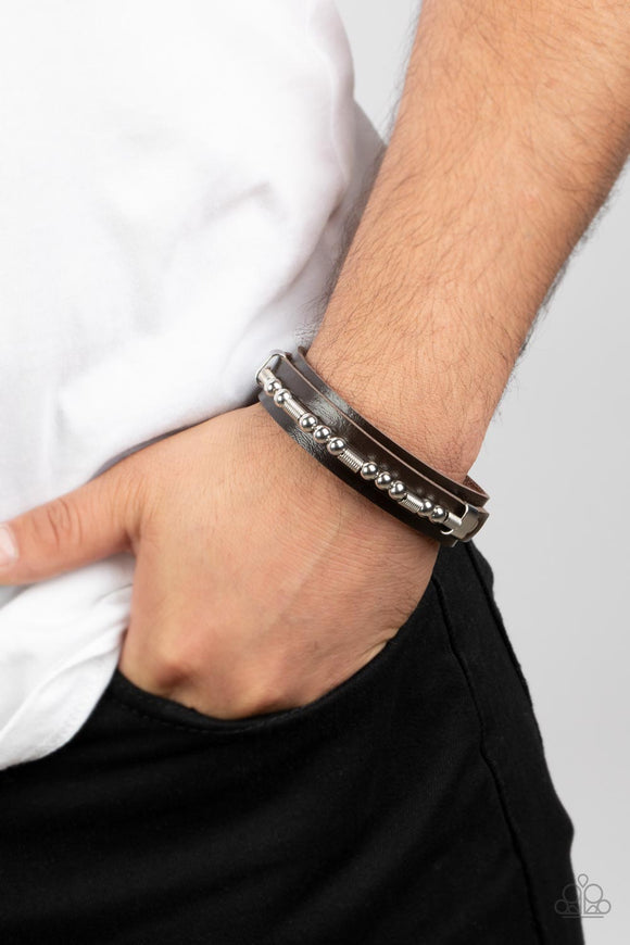 Easy on the Hardware - Brown Bracelet – Paparazzi Accessories