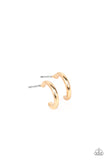Skip the Small Talk - Gold Earrings – Paparazzi Accessories