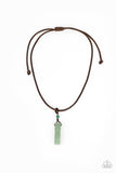 Comes Back ZEN-fold - Green Necklace – Paparazzi Accessories