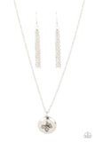 Monarch Meadow - Silver Necklace – Paparazzi Accessories