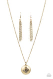 Monarch Meadow - Brass Necklace – Paparazzi Accessories