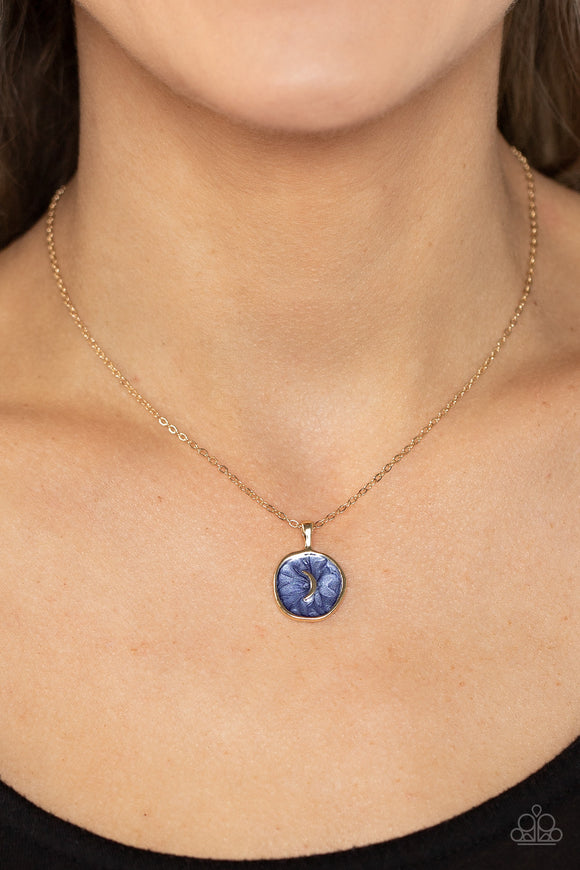 Moon Magic - Blue Necklace – Paparazzi Accessories