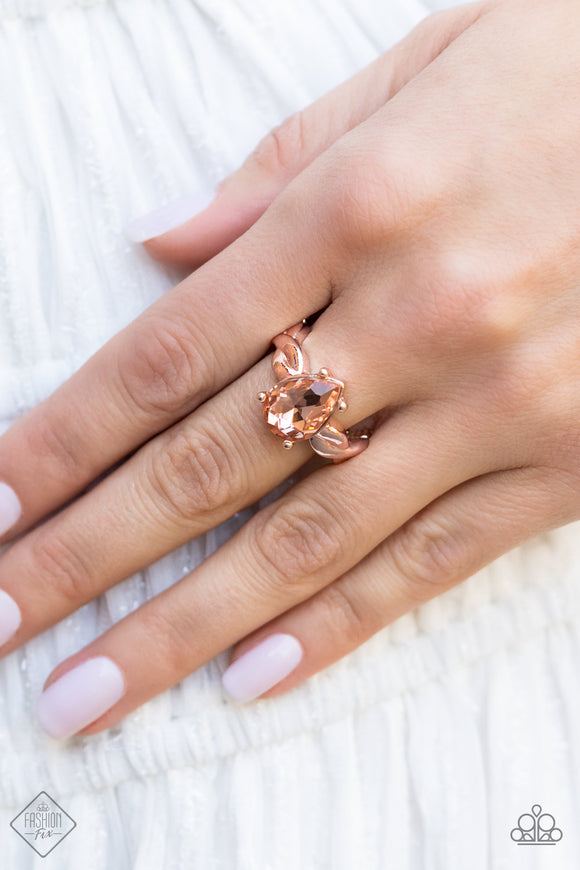 Law of Attraction - Rose Gold Ring – Paparazzi Accessories