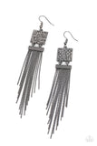 Dramatically Deco - Black Earrings – Paparazzi Accessories