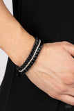 Pretty, Pretty PLEATS - Black Bracelet – Paparazzi Accessories