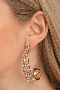 Cold as Ice - Gold Earrings – Paparazzi Accessories