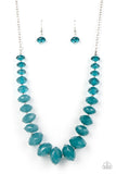 Happy-GLOW-Lucky - Blue Necklace – Paparazzi Accessories