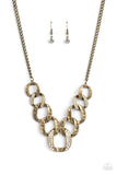 Bombshell Bling - Brass Necklace – Paparazzi Accessories