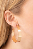 Flat Out Fashionable - Gold Earrings – Paparazzi Accessories