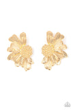 Farmstead Meadow - Gold Earrings - Paparazzi Accessories