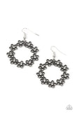 Floral Halos - White Earrings - Paparazzi Accessories