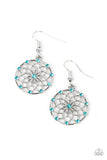 Springtime Salutations - Blue Earrings – Paparazzi Accessories