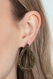 Diva Dust - Brass Earrings – Paparazzi Accessories