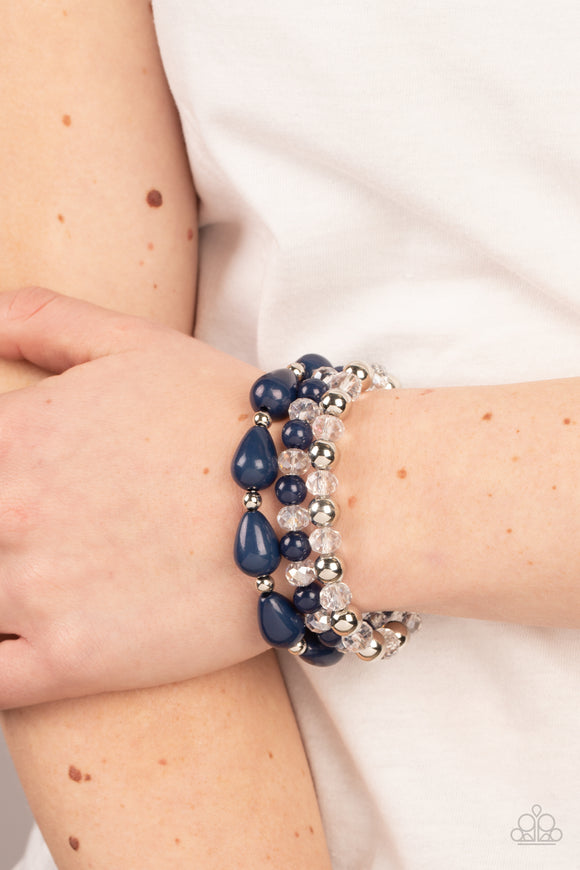 Beachside Brunch - Blue Bracelet – Paparazzi Accessories