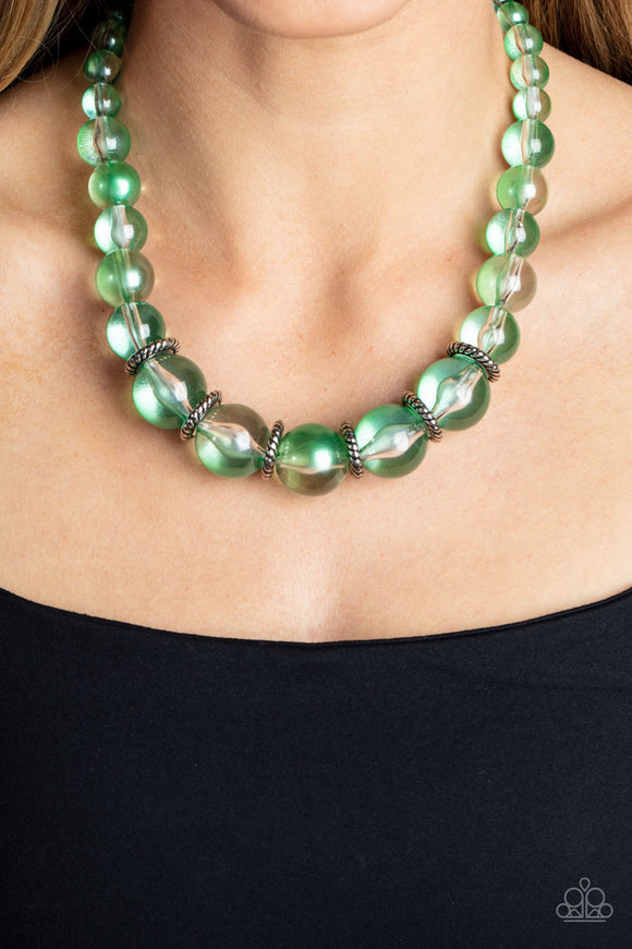Marina Mirage - Green Necklace - Paparazzi Accessories