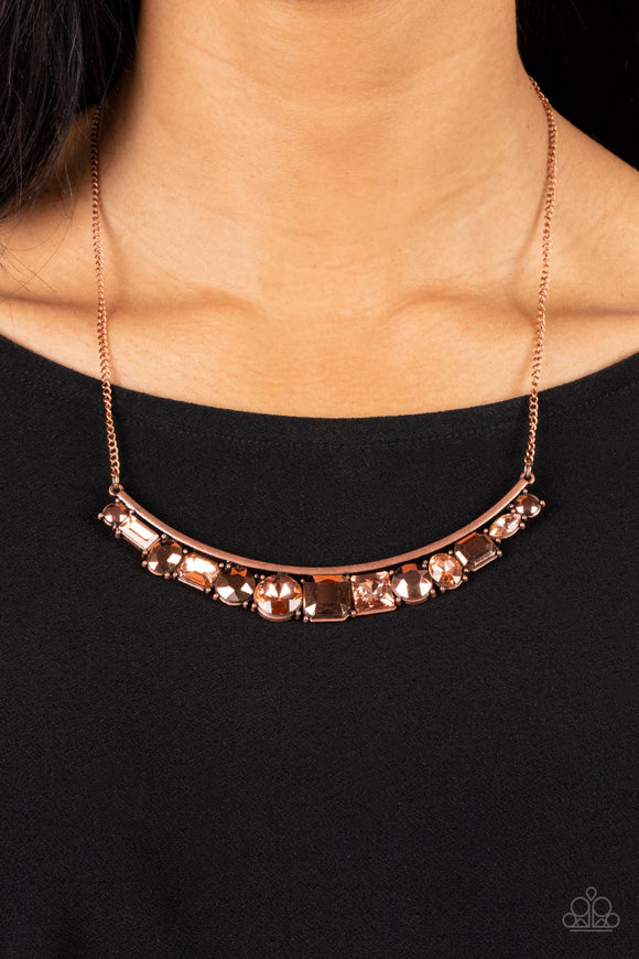 The Only SMOKE-SHOW in Town - Copper Necklace – Paparazzi Accessories