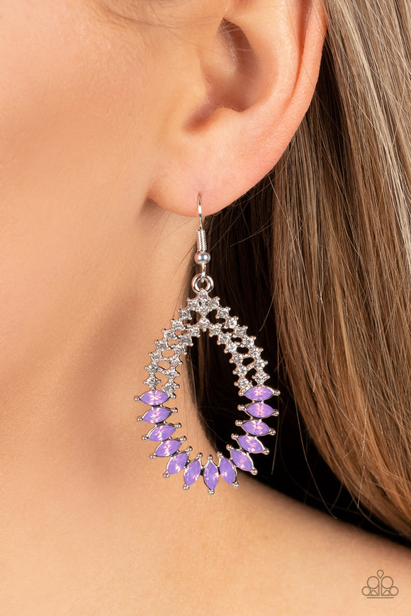 Lucid Luster - Purple Earrings – Paparazzi Accessories
