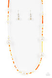 Modern Marina - Orange Necklace - Paparazzi Accessories