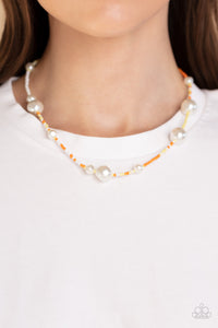 Modern Marina - Orange Necklace - Paparazzi Accessories