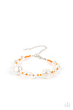 Contemporary Coastline - Orange Bracelet - Paparazzi Accessories