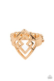 Diamond Duo - Gold Ring – Paparazzi Accessories