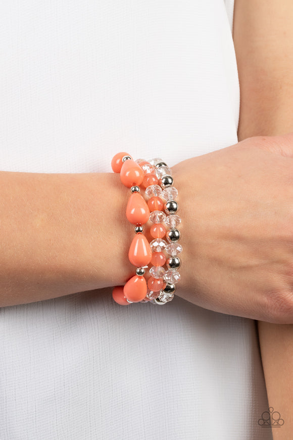 Beachside Brunch - Orange Bracelet – Paparazzi Accessories