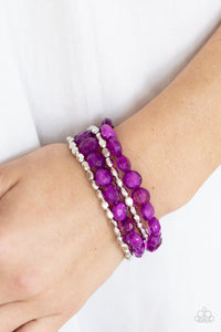 Seaside Siesta - Purple Bracelet – Paparazzi Accessories