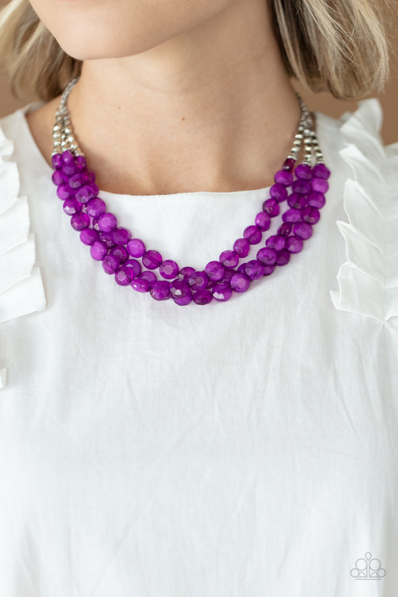 Pacific Picnic - Purple Necklace – Paparazzi Accessories