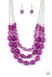 Tropical Hideaway - Purple Necklace – Paparazzi Accessories