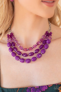 Tropical Hideaway - Purple Necklace – Paparazzi Accessories