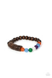 Tropical Kaleidoscope - Brown Bracelet - Paparazzi Accessories