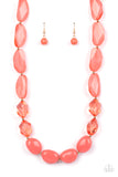 Private Paradise - Orange Necklace – Paparazzi Accessories