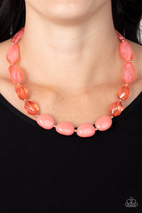 Private Paradise - Orange Necklace – Paparazzi Accessories